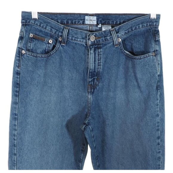 Calvin Klein Womens Jeans 10 Bootcut Medium Stone Washed Sandblast 33 x 32 - Picture 3 of 9